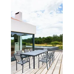 Rozkładany stół ogrodowy z aluminium i polywood | ChartaRè