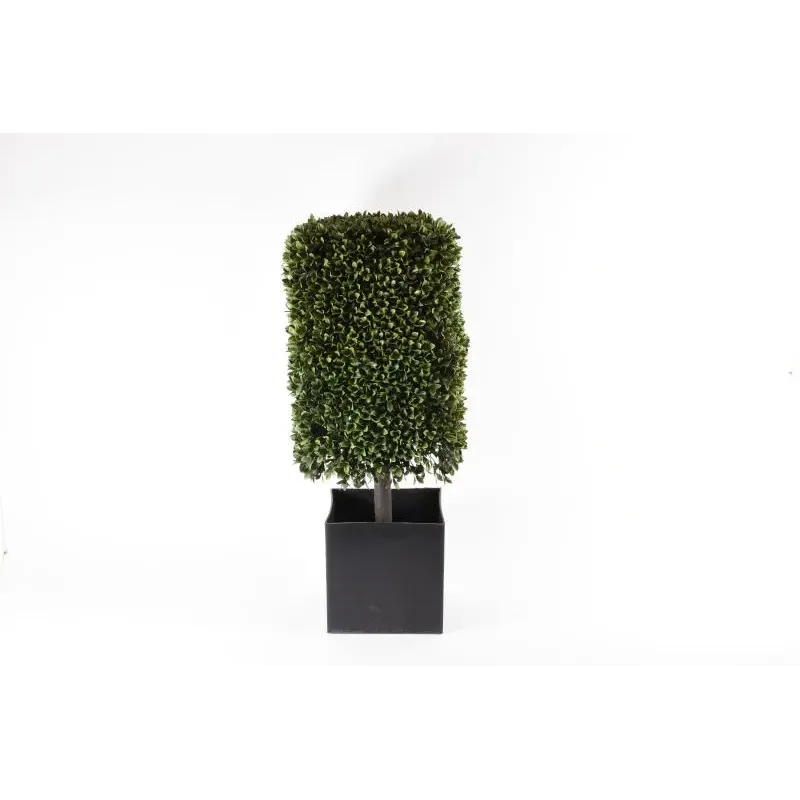 Buxo quadrado com vaso 94 cm