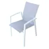 Posada Stapelbare Aluminium Fauteuil Diverse Kleuren wit
