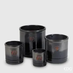 Vase en céramique de couleur pétrole