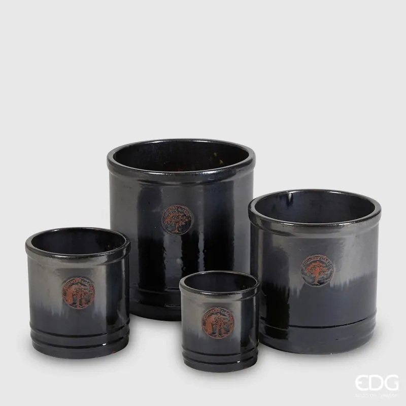 Vaso in ceramica colore Petrolio