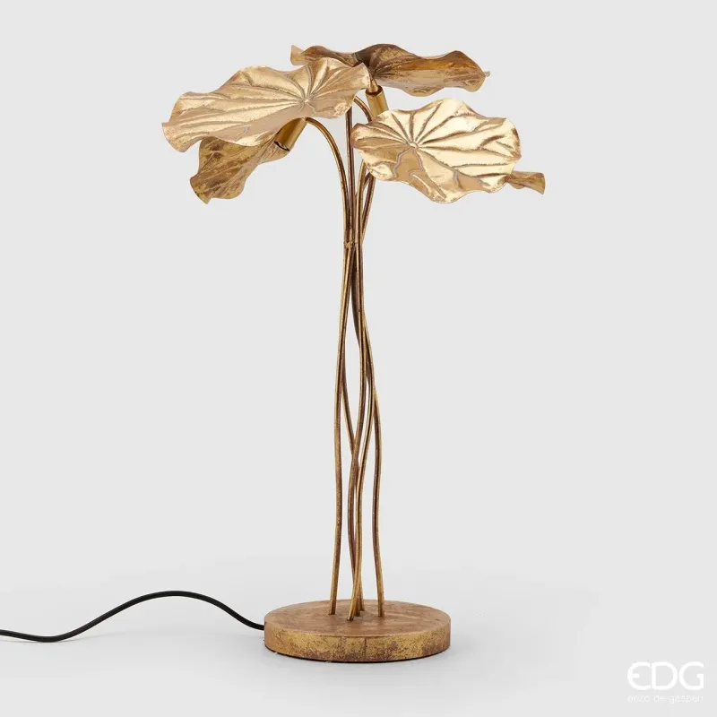 Seerosenblatt Lampe Gold EDG h.73 d.47