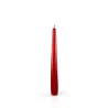 6 lakkozott kúpos gyertya h.21 cm különböző színű