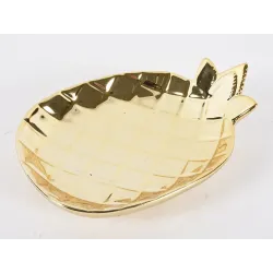 Guld ananas bricka