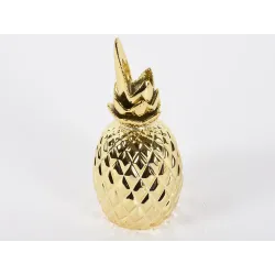 Guld ananas i porslin