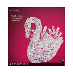 Swan with LED for outdoor box