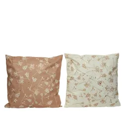 Kudde med blommor 43x43 cm