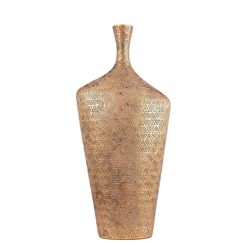 Jarrón de resina con cuello cónico