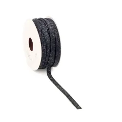 Fita de tecelagem natural e antracite mm 8x15 mt