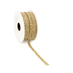 Κορδέλα Πλεξίματος 8 mm χρυσό