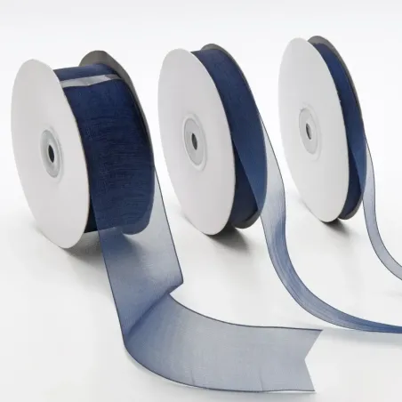 Organza fabric ribbon edged