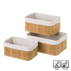 Cesta de bambú natural varios tamaños | ChartaRè