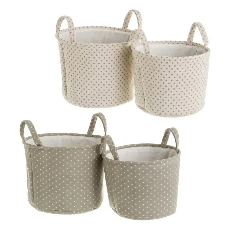 Polka dot mand diverse kleuren