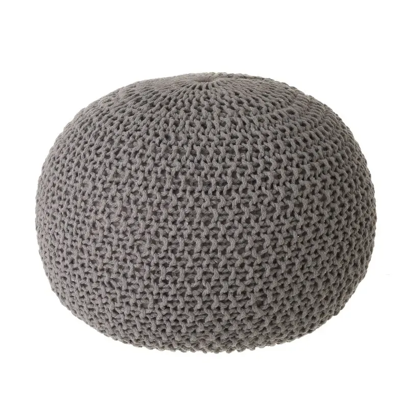 Šedý puf cm 45x45x33