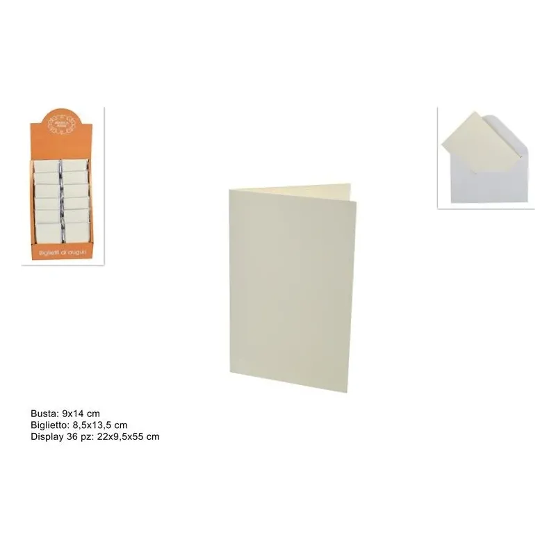 12 cartes de vœux de Noël blanches avec enveloppe