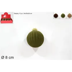 Flocked Ball Ποικιλία Χρώματα cm 8