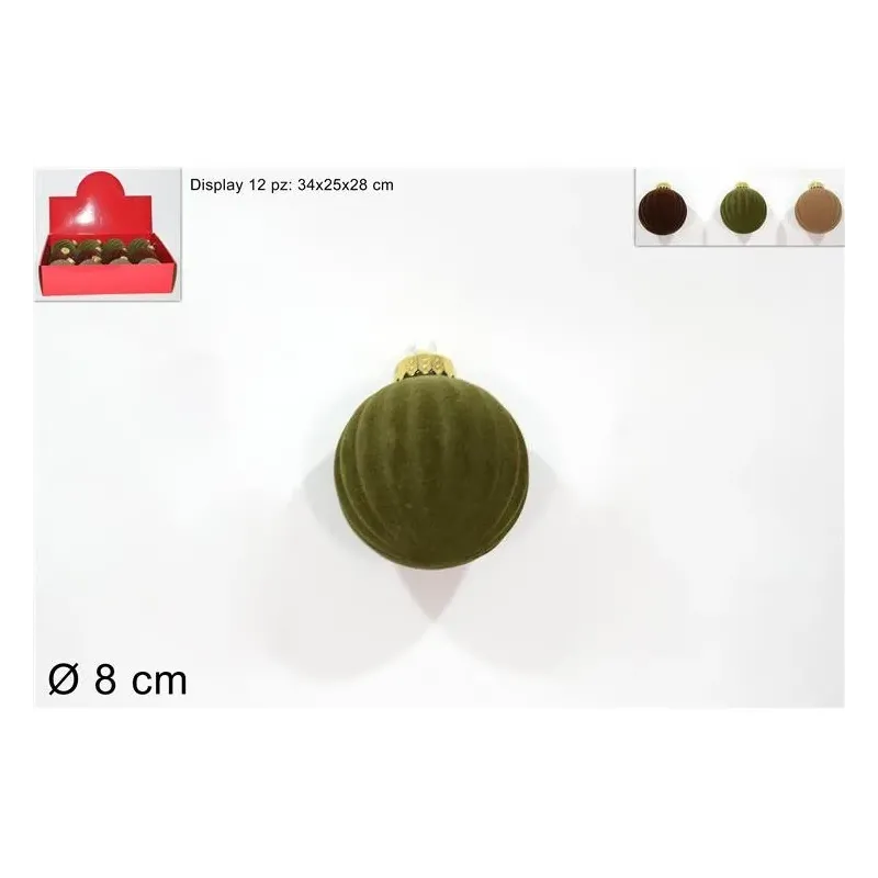 Bola Flocada Colores Surtidos cm 8