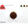 Palla Floccata con Rombi Colori Assortiti cm 8