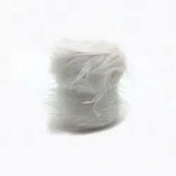 Beige eller vit pälsrulle cm 10x 2 mt