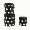 Set of 3 Hatboxes with White or Black Polka Dots