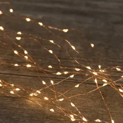 Καταρράκτης με 300 Microled Χάλκινα 15 σύρματα Υ 100cm