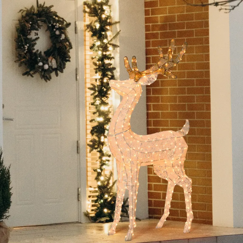 3D reindeer with 380 LEDs cm 160 | ChartaRè