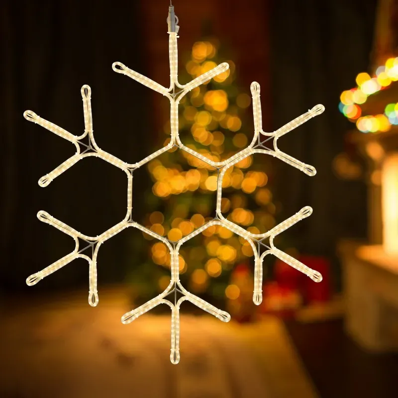 Meleg fehér LED hókristály 70