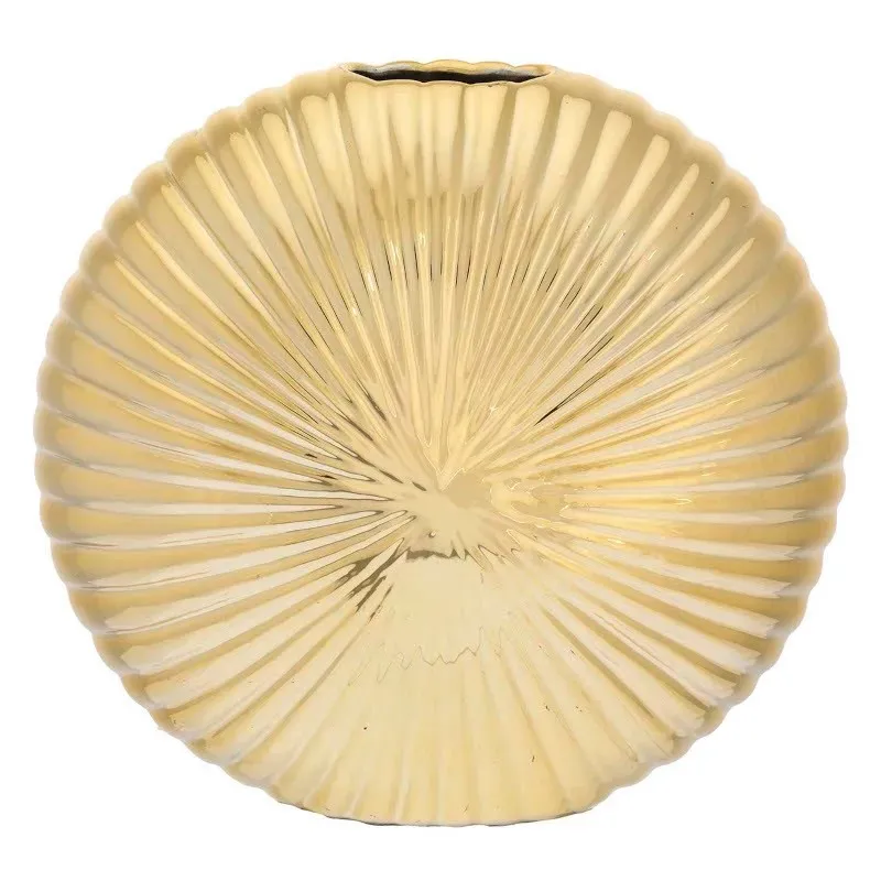 Round Vase Gold or Silver Gold