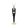 Renna di Legno in Smoking Nero