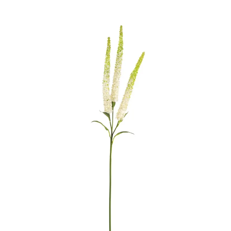 Zweig mit 3 weißen Amaranthus 108 cm