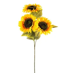 Girasol cm 60 con 3 Flores