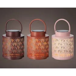 Fém lámpa napelemes led válogatott színekkel