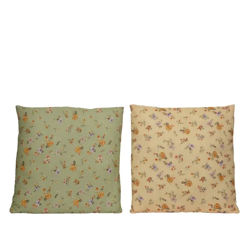 Cotton Cushion with Assorted Flowers cm 45x45 | ChartaRè