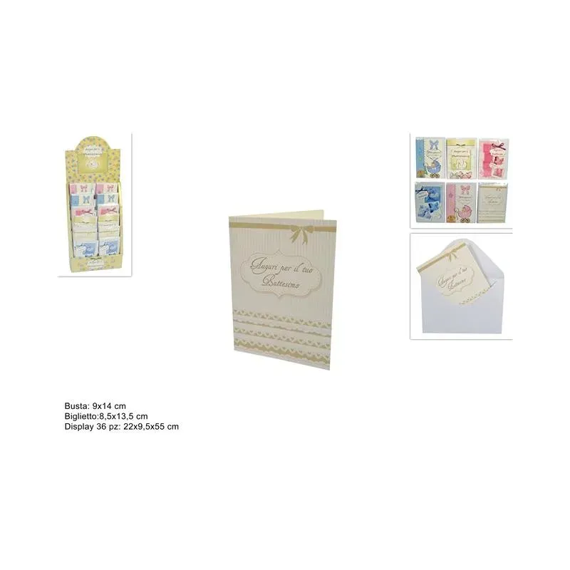 Tauf-Grußkarte mit Umschlag