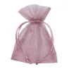 10 Sacchetti bomboniere in Organza con Nastrino