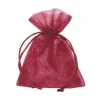 10 Sacchetti bomboniere in Organza con Nastrino