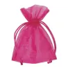 10 Sacchetti bomboniere in Organza con Nastrino