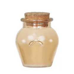 Iriserende pot met kurken stop h 6,5 cm