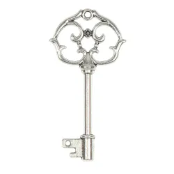 12 Silver Keys h 6 cm
