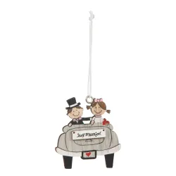 Newlyweds Car Pendant Decoration 6 pcs cm 5.5x6.5