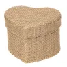Heart-shaped Jute Box cm 9,5x8x6,5 h | ChartaRè