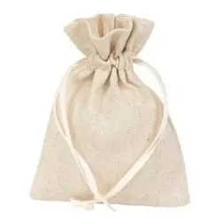 10 Cotton Sachets cm 9 x 12 in 5 colors natural