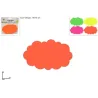 30 Cartellini Segnaprezzo Colori Assortiti cm15x9