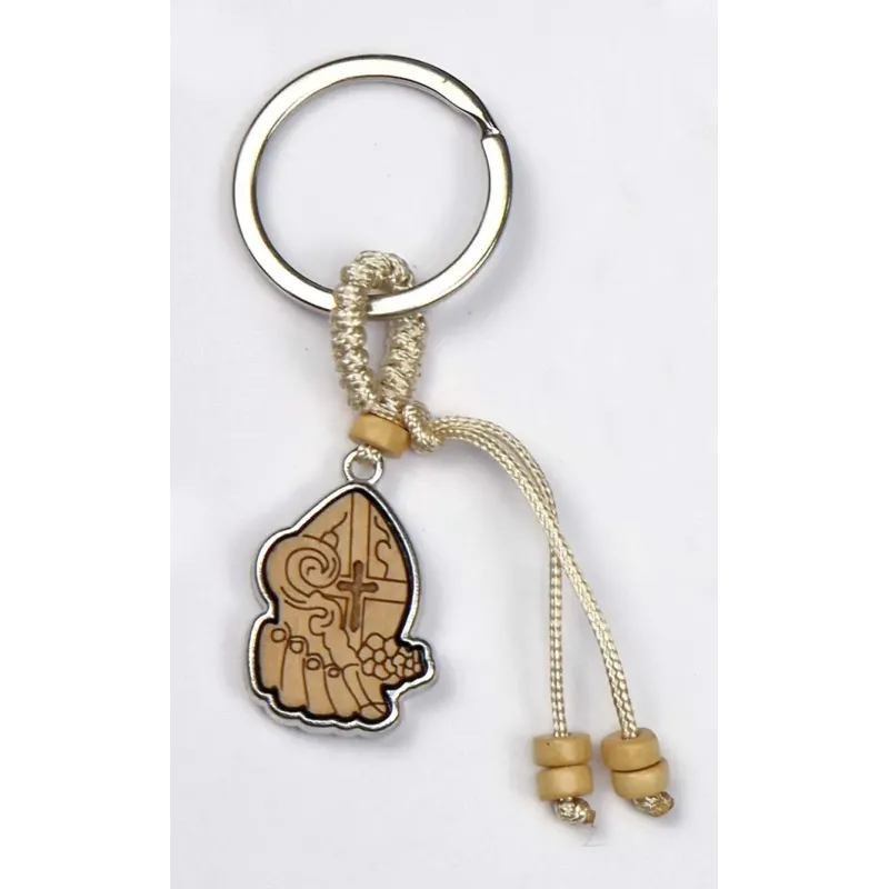 12 Confirmation Keyring in Wood Natural Color | ChartaRè