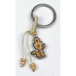 12 Keychain Chalice in Wood color Natural | ChartaRè