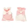 10 Sachets with Printemps Bow cm 8x10 in 3 Colors