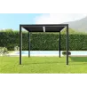 Pérgola Bioclimática Girasol Mt 4 x 4 verde oscuro exterior