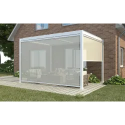 Zijlamp voor bioklimatologische pergola wit en grijs | ChartaRè