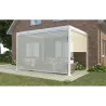 Candeeiro lateral para pérgola bioclimática branco e cinzento | ChartaRè
