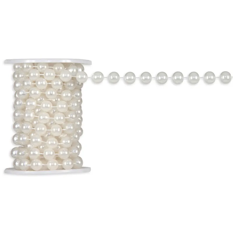 Wire Cream Chain Pärlor i 3 storlekar 10x3 mt
